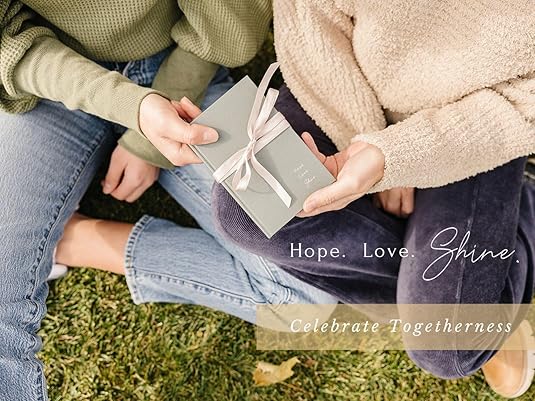 HOPE LOVE SHINE Amethyst Necklace Gift for Women - February Birthstone Jewelry - 18K Gold Plated Spiritual Pendant - Elegant Women's Jewelry Gift for Birthday, Anniversary & More (18+2-inch)